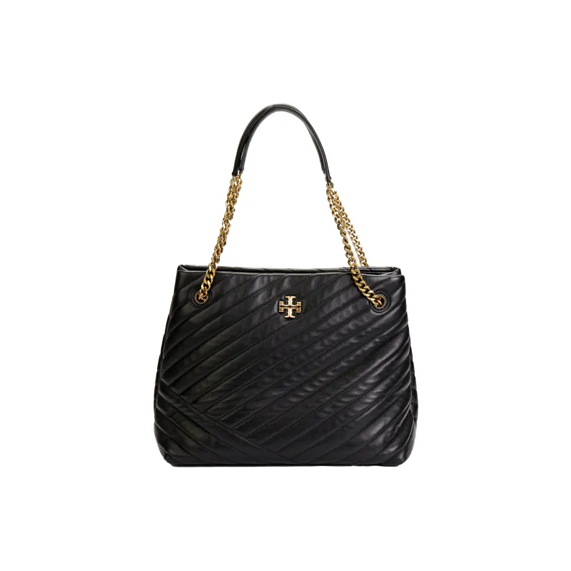 TORY BURCH Kira Nappa Leather Tote Bag Shopping Bag Handbag Regular Women's Black-0