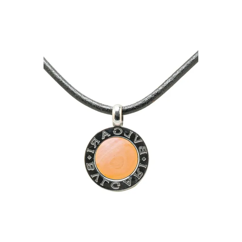 BVLGARI 20th Century Stainless Steel Shell BVLGARI BVLGARI Pendant Choker Costume Necklace-1