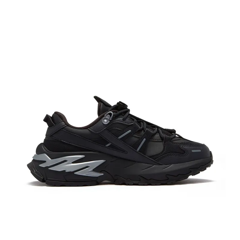 FILA FUSION COMET Xingji Wear-Resistant Low-Top Casual Shoes Women's Black-1
