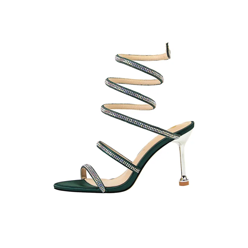 QITUMAUL Slim Heel High Heels 8cm Women's-4