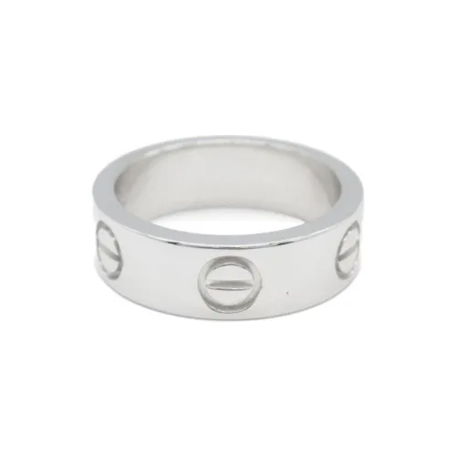 Cartier 2010s Pre owned Platinum Love Ring