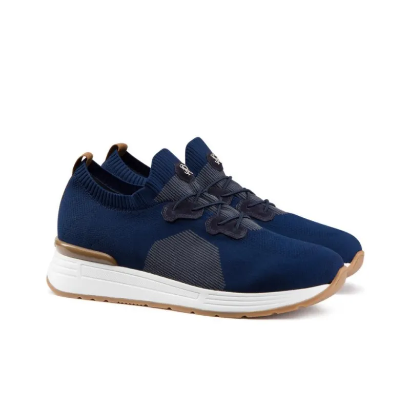 STEFANO RICCI Low-Top Casual Shoes Men's Blue Gray-2