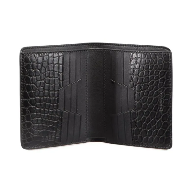 STEFANO RICCI Calfskin Wallet Men's Black-3