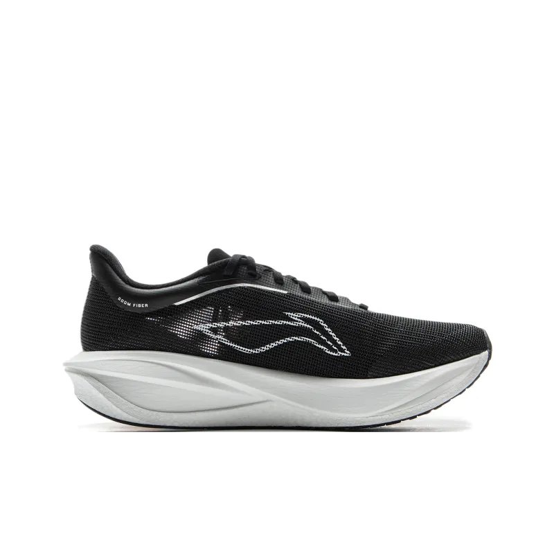 LiNing Flyer 5 Challenger Cushioned Slip-Resistant Rebound Low-Top Carbon Plate Marathon Running Shoes Men's Black-1