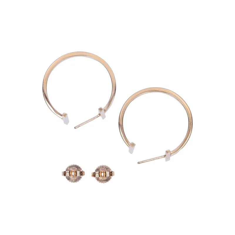 TIFFANY & CO. 18K Rose Gold Earrings Unisex Rose Gold-1