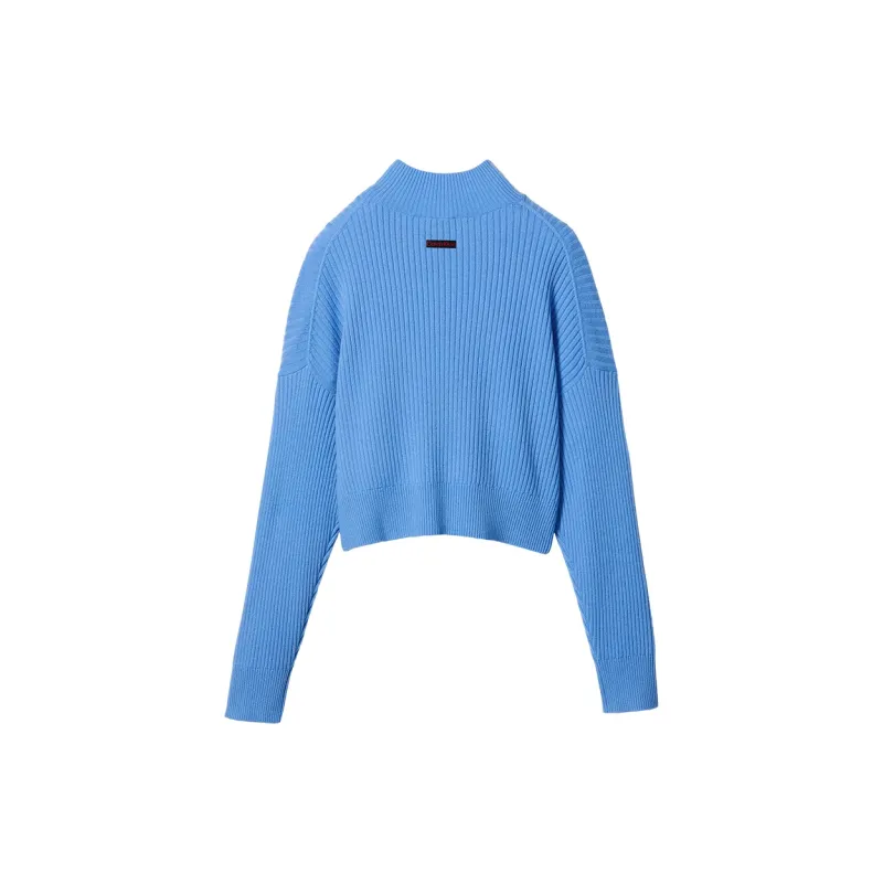 CALVIN KLEIN Cashmere Sweater Women's Bel Air Blue-1