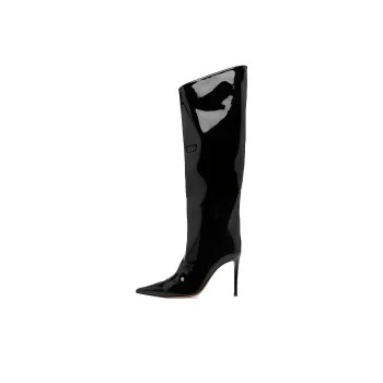 Alexandre Vauthier Patent Leather Pointed-toe Boots Women's