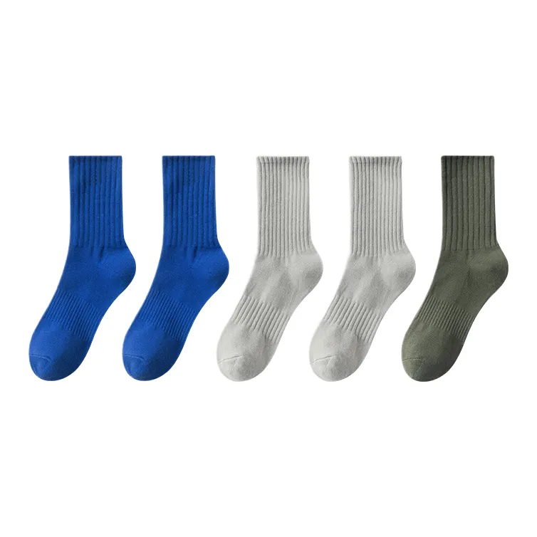 Cotton Gene Mid Calf Socks Men's 5 Pack-2