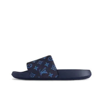 LOUIS VUITTON Waterfront Slide Slippers Men's Blue