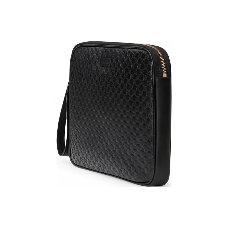 GUCCI Cow Leather Clutches Handbags Women's Black-2