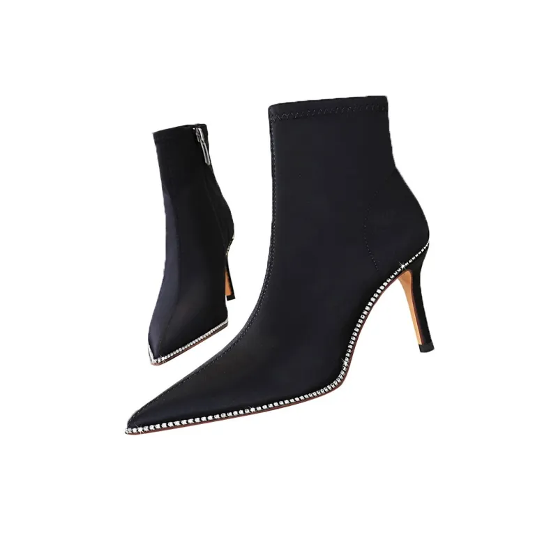 QITUMAUL Ankle Boots 7.5cm Women's-2