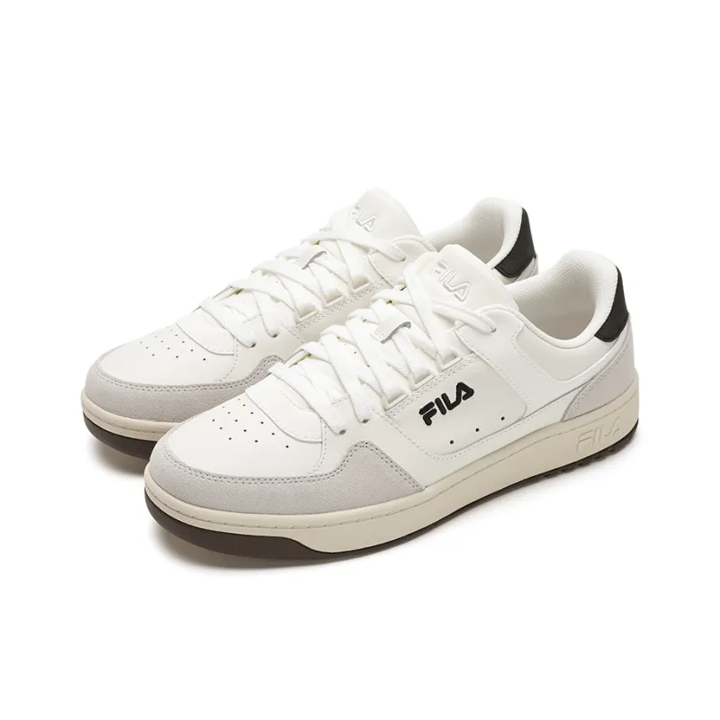 FILA Targa Abrasion Resistant Low Top Skateboard Shoes Men's White Gray-1