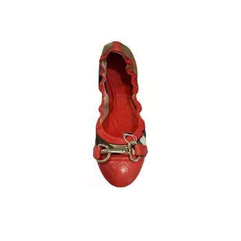 Burberry Slim Heel High Heels Women's Red