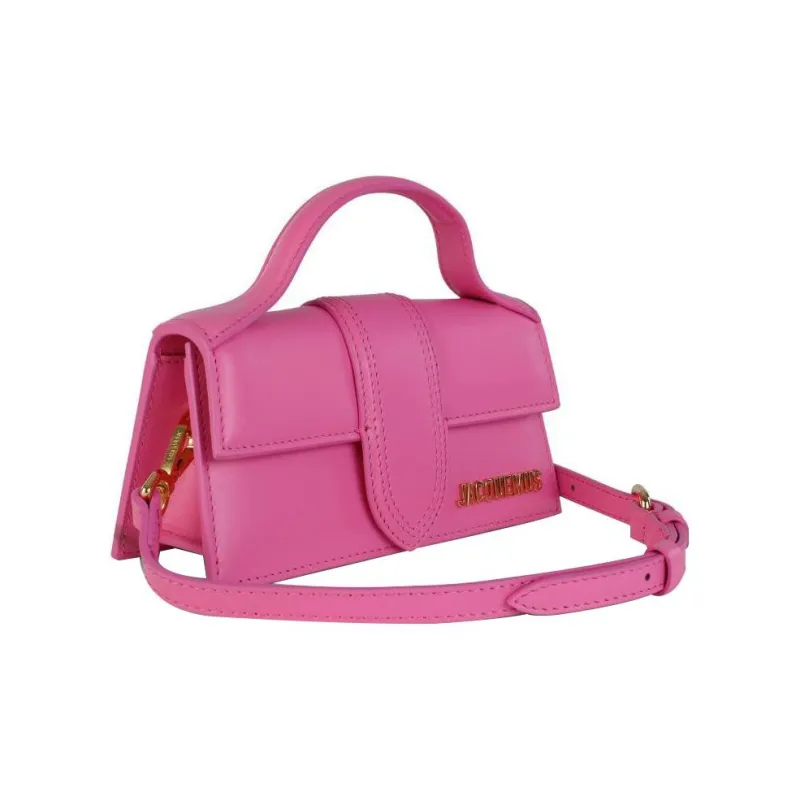 Jacquemus Leather Portable Crossbody Bag, Shoulder Bag Women's Red-1