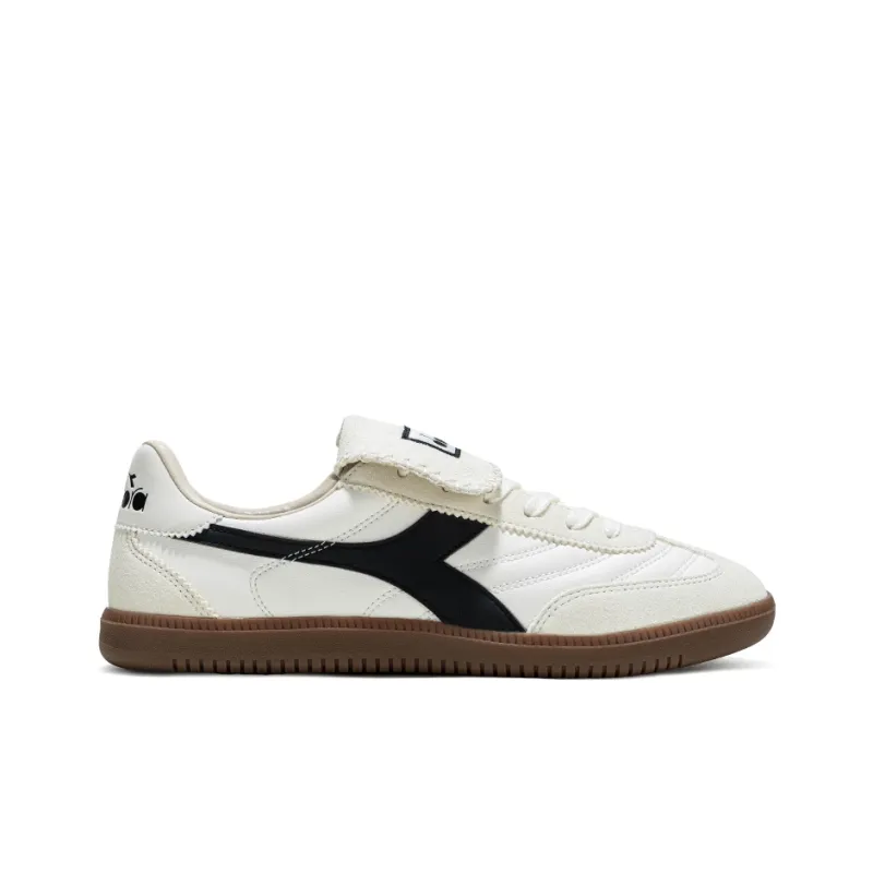 Diadora Wear Resistant Low Top Skateboard Shoes Unisex White Black-1