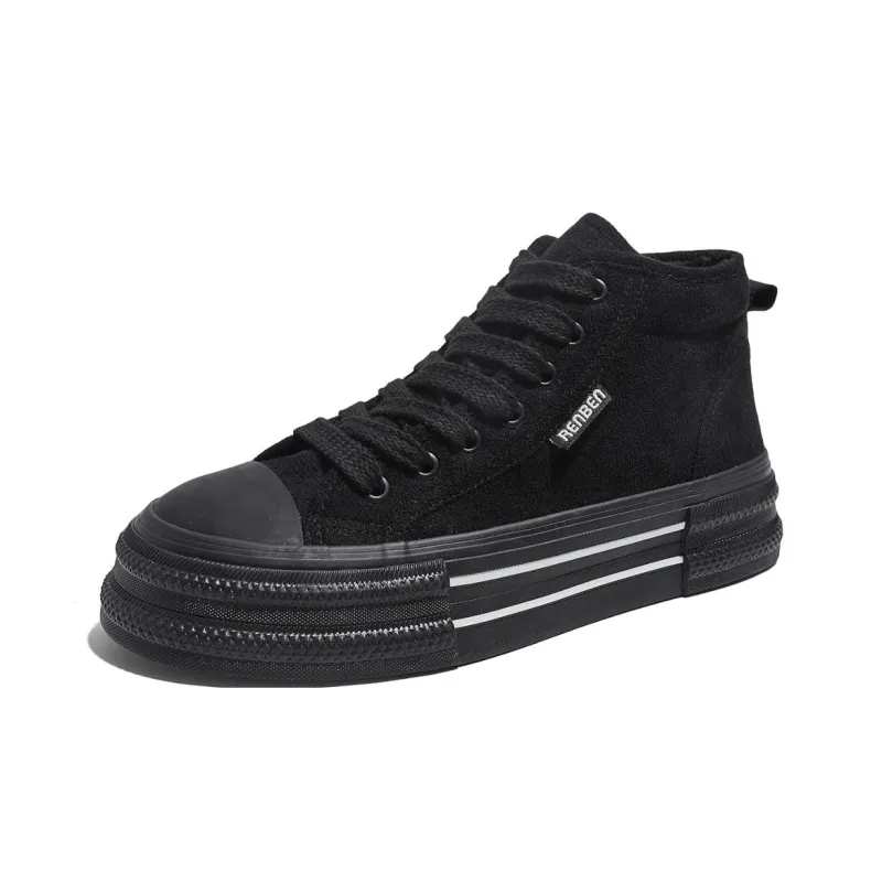 RENBEN Anti-Slip And Wear-Resistant Warm High-Top Skateboard Shoes Women's-1