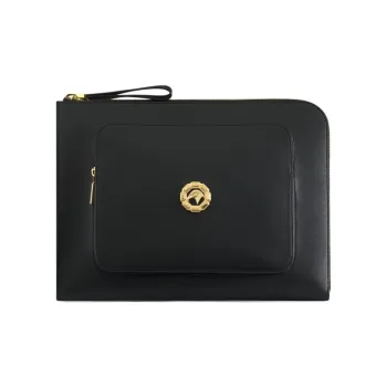 STEFANO RICCI Calfskin Briefcases Men's Black