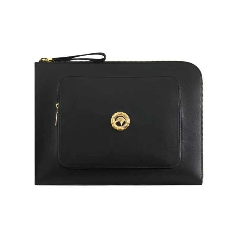 STEFANO RICCI Calfskin Briefcases Men's Black-0