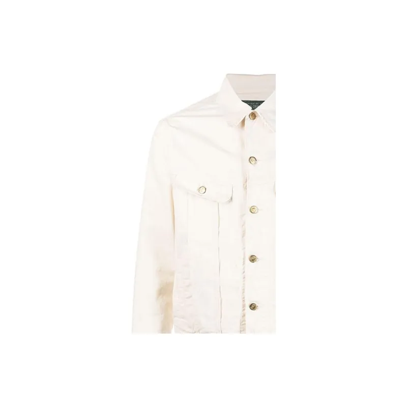 Polo Ralph Lauren Chenille Logo Printed Buttoned Denim Jacket-4
