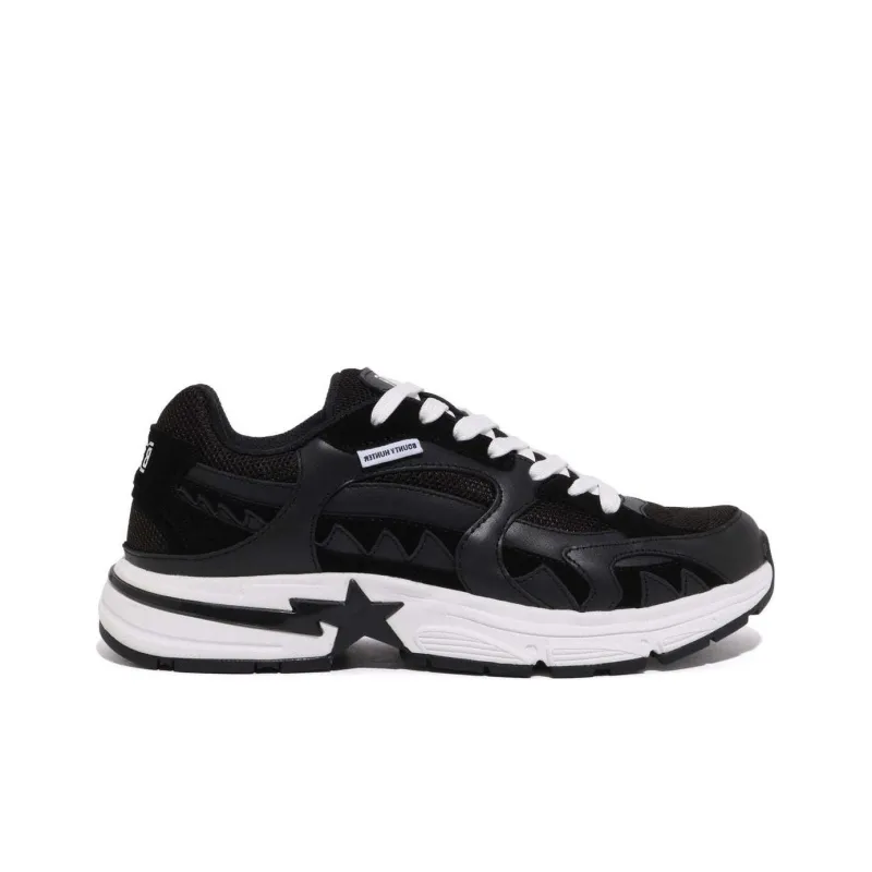 BOUNTY HUNTER x A BATHING APE SHARK STA Cushioning Low Top Casual Shoes Men's Black-2