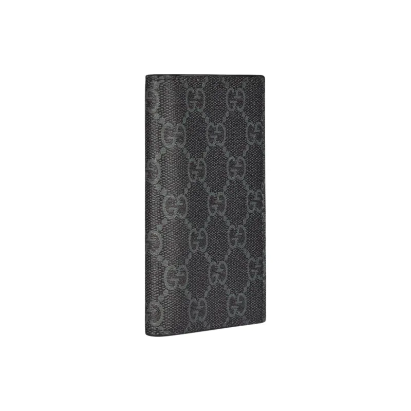 GUCCI GG Emblem Coated Fabrics Card Holder Men's Black-1