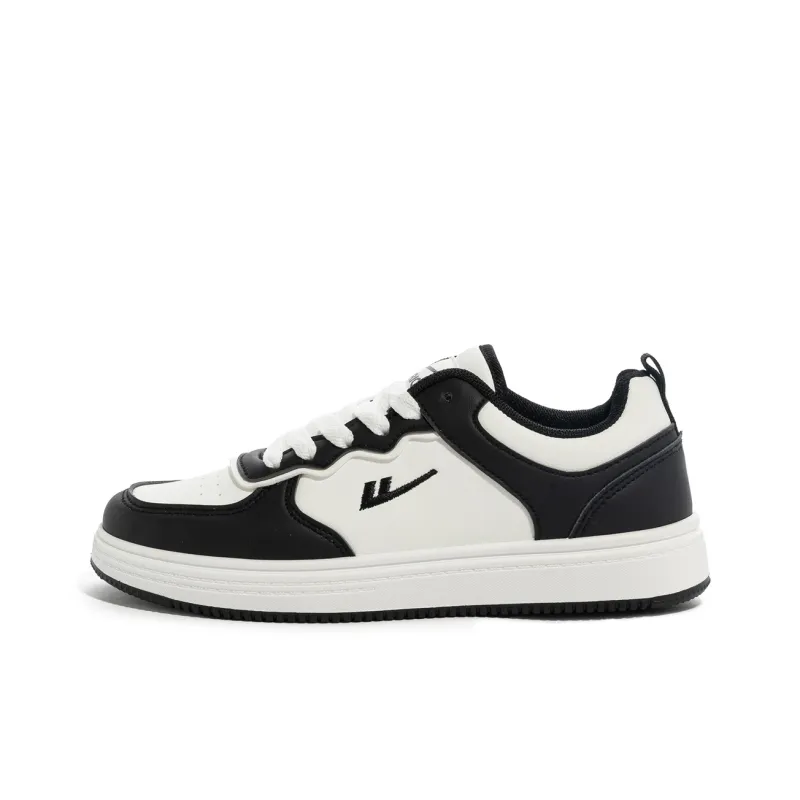 Warrior Warrior Anti Slip And Wear Resistant Lightweight Low Top Skateboard Shoes Women's White Black-0