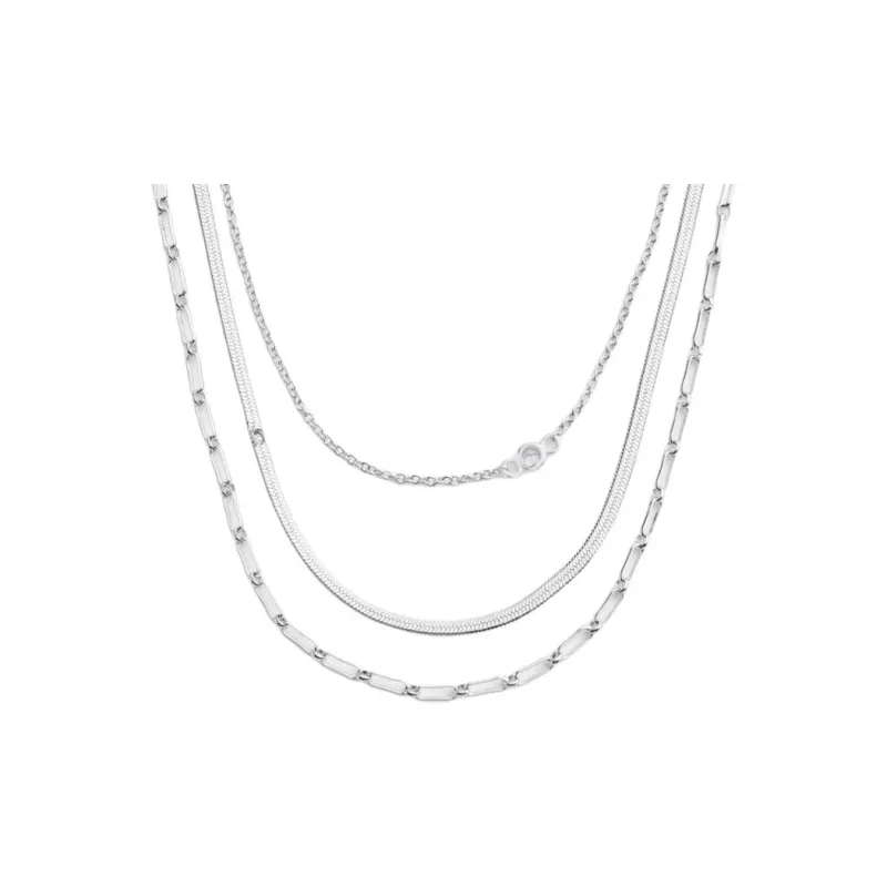 COACH 316L Medical Steel Necklaces Women's Silver-0