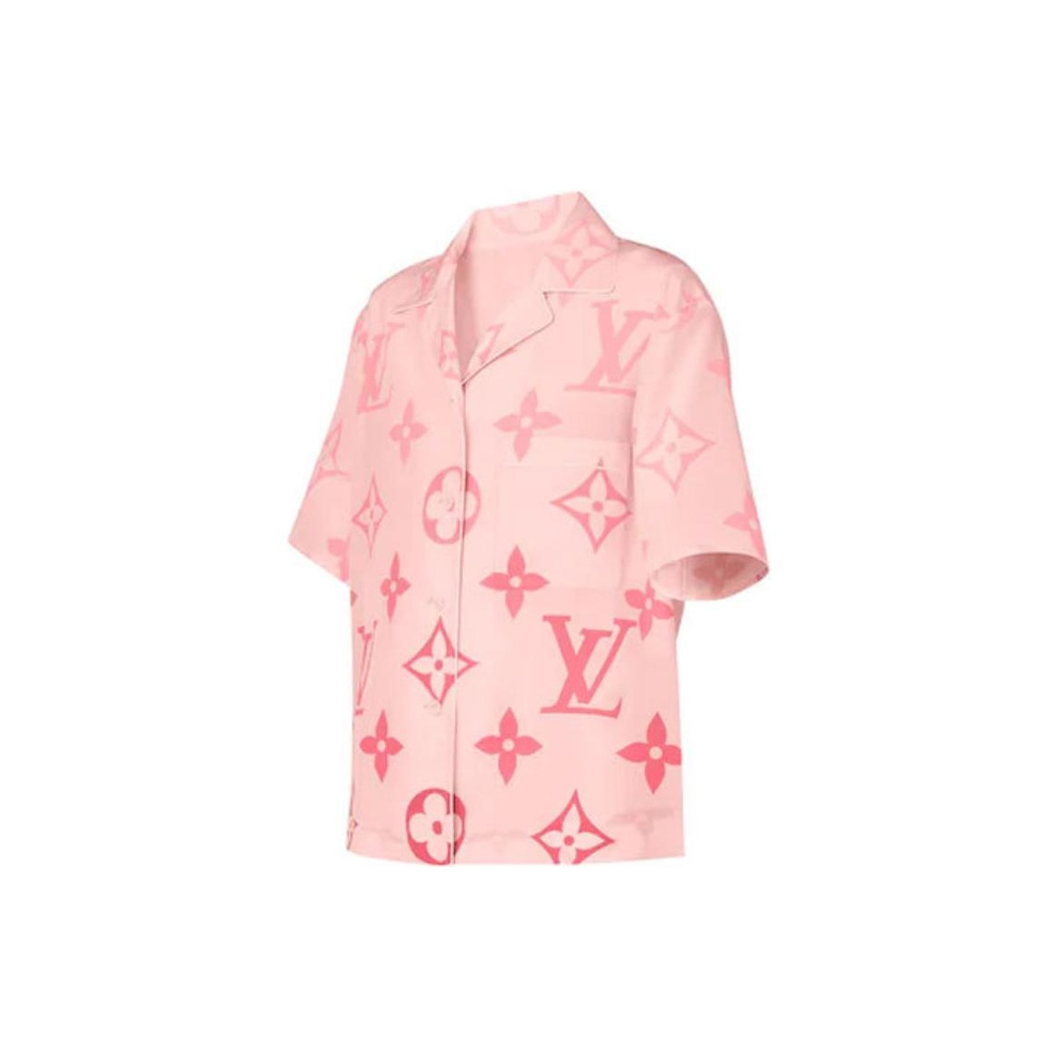 Authentic Louis Vuitton Women LV Stamp Cotton T-shirt XS In