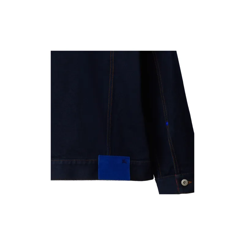 Burberry Long Sleeved Buttoned Denim Jacket-5