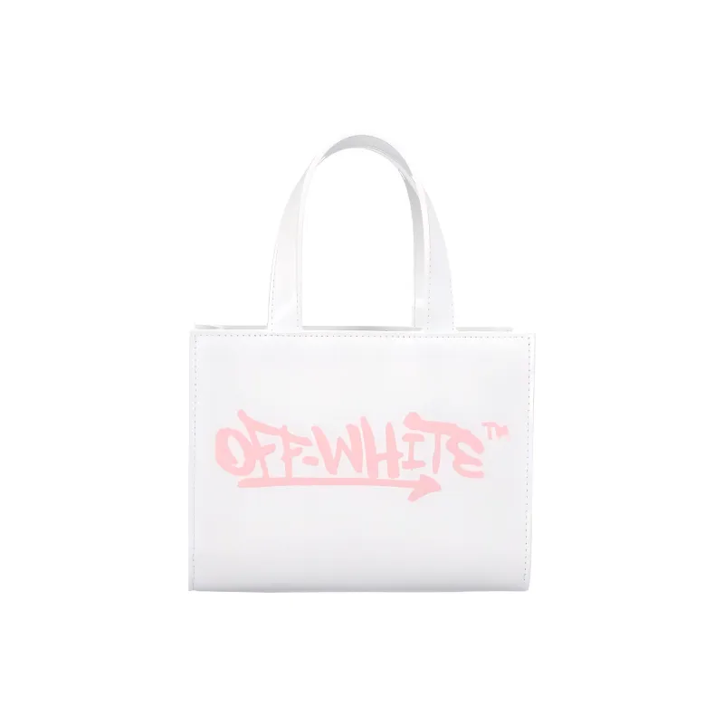 OFF-WHITE Leather Portable Crossbody Bag Shoulder Bag Kids' White-1