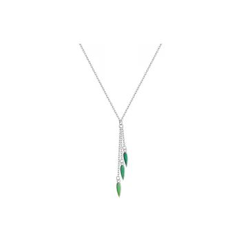 Heart Grass S925 Silver Necklaces Women's