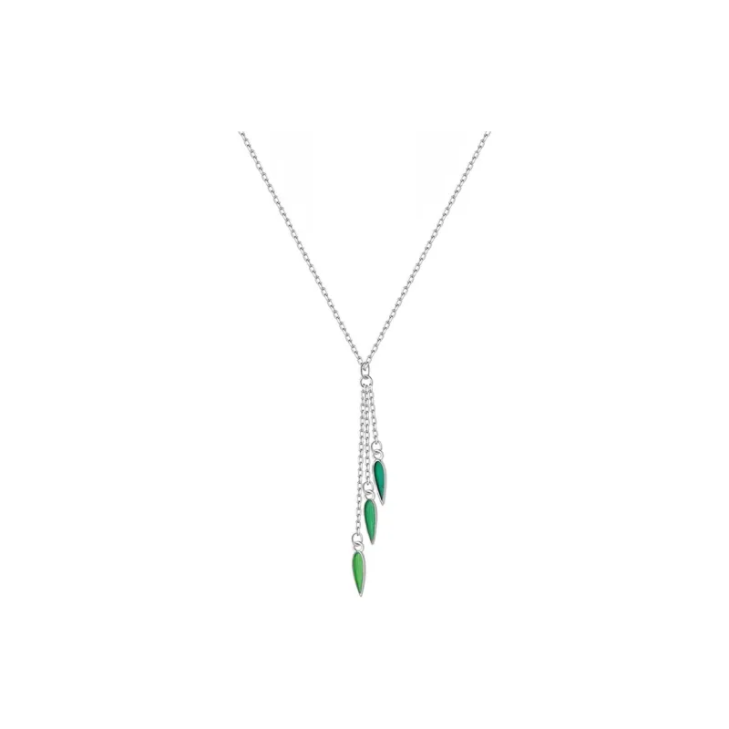 Heart Grass S925 Silver Necklaces Women's-0