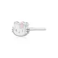Sweet Style Kitten Sterling Silver Stud Earring, Single