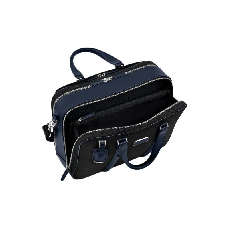 TUMI Nylon Briefcase One Shoulder Crossbody Portable Laptop Bag Unisex Black-1