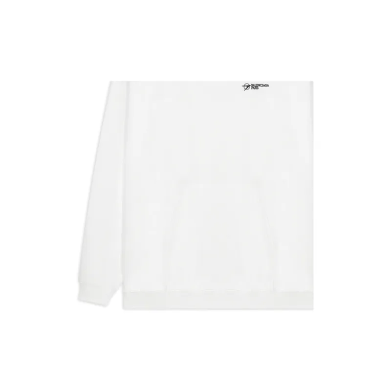 Balenciaga Sweatshirt Loose Fit Style Men's White-3