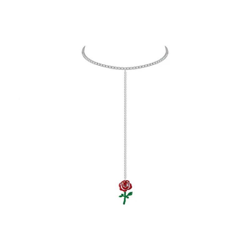 ZEGL Synthetic Cubic Zirconia Necklaces Women's-0