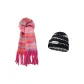 2 Pack (Striped Hat+Fuchsia Scarf)