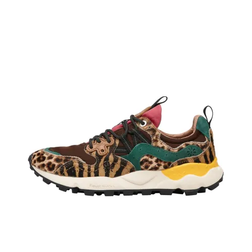 FLOWER MOUNTAIN Yamano 3 Low Top Casual shoes Hicho Women's Leopard Print