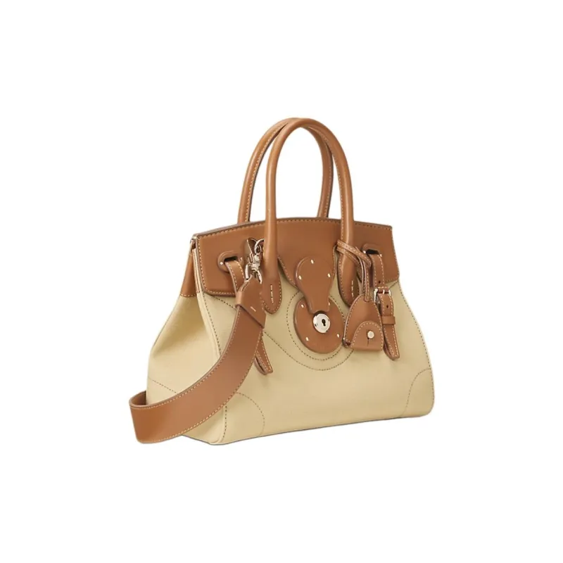 Ralph Lauren Collection Cotton Shoulder Bag Crossbody Bag Handbag Women's Tan-1