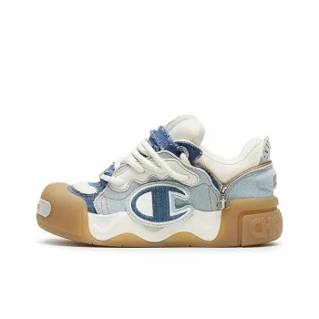 Champion Puff Head Shoes AutoSkate V1 Low Top Skateboard Shoes Women's Peak Blue/Milk White