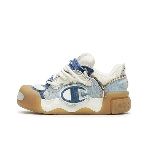 Champion Puff Head Shoes AutoSkate V1 Low Top Skateboard Shoes Women's Peak Blue/Milk White