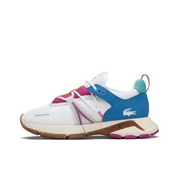 LACOSTE L003 Collection Anti Slip Wear Resistant Low Top Casual Shoes Women's White Blue Red