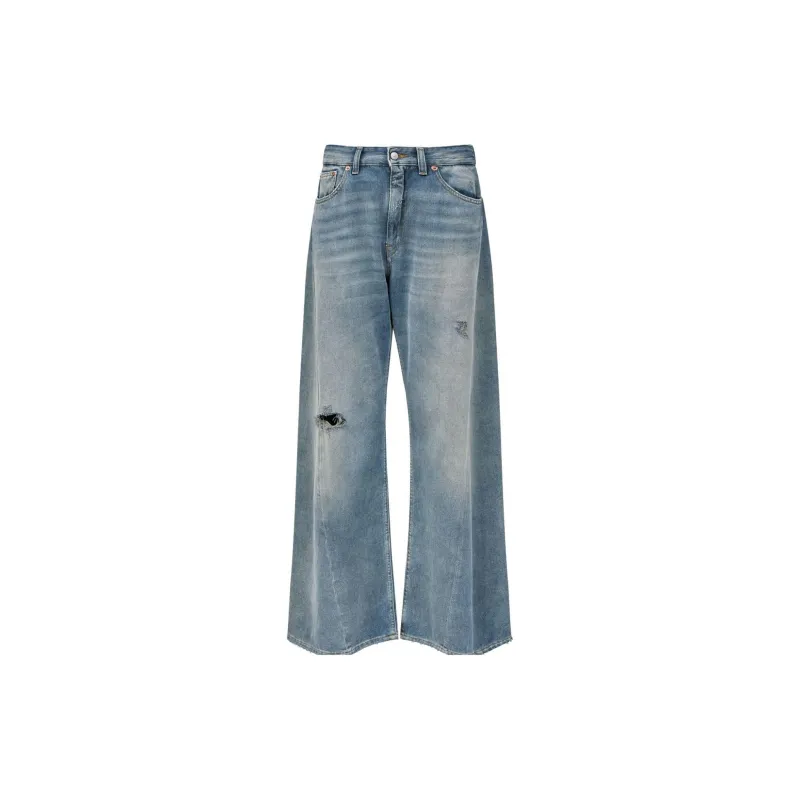 MM6 Maison Margiela Distressed Denim Jeans - POIZON