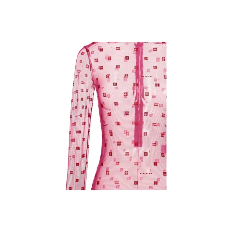 Givenchy Jacquard Bodysuit 'Pink/Red'-5