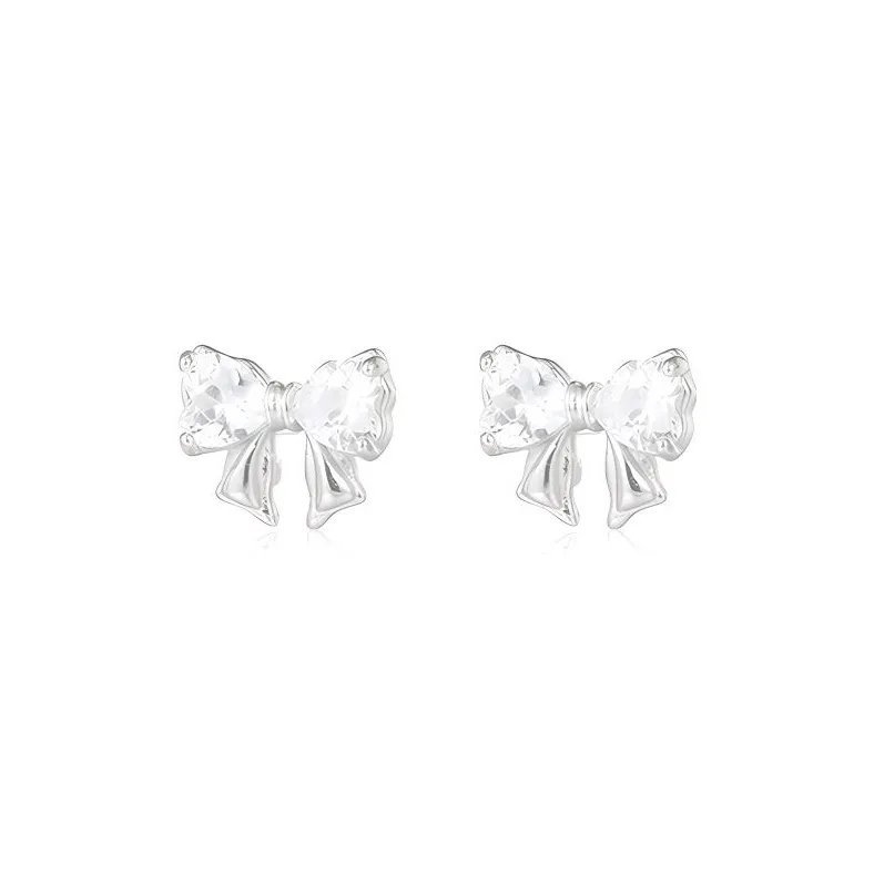 JOLLY NOTE Sterling Silver Stud Earrings Women's Good Luck-0