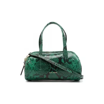 Manu Atelier Calfskin Bowling Bag Handbag Shoulder Bag Women's Green