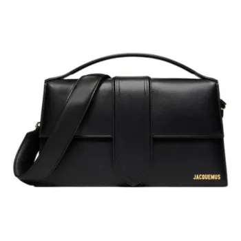 Jacquemus Le Bambinou Series Calfskin Crossbody One Shoulder Handbag Women's Black