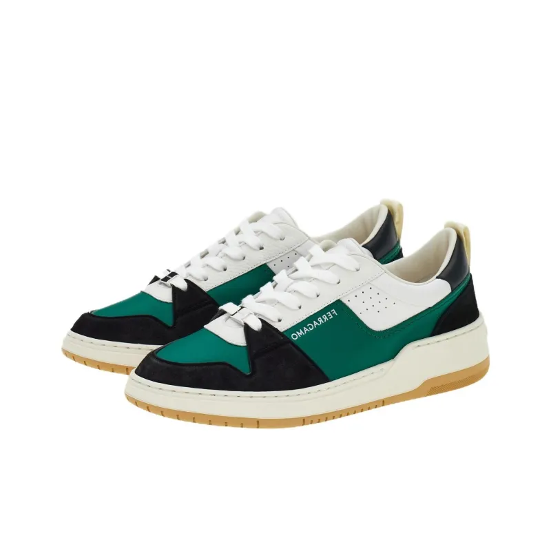FERRAGAMO Dennis Panelled Sneakers-2