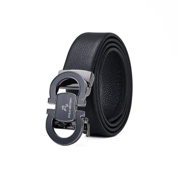 POLOMEISDO Gift For Boyfriend Top Grain Cow Leather Belt Men's 3.5cm Greeting Card Contact Customer Service For Writing