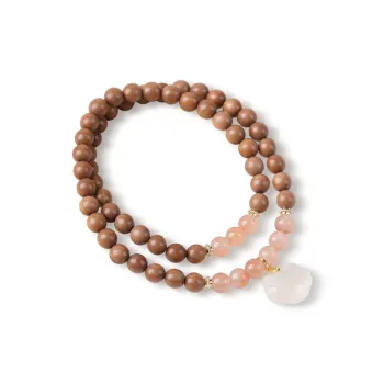 FANGYUANXIAOFU Laoshan Sandalwood Fragrance Bracelets Unisex